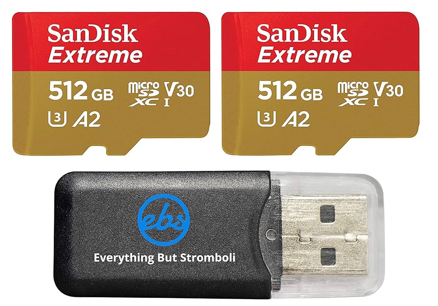 Amazon.com: SanDisk 512GB Extreme MicroSDXC Memory Card (Two